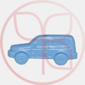 Пуговицы одежные автомобиль голубой